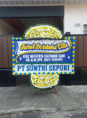 Papan Bunga Duka di Tanjung Tiram